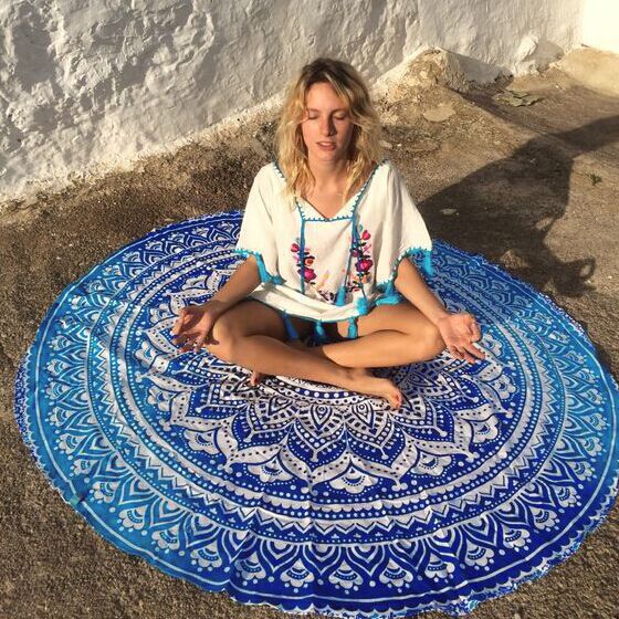 Mandala Print Summer Towel Mat