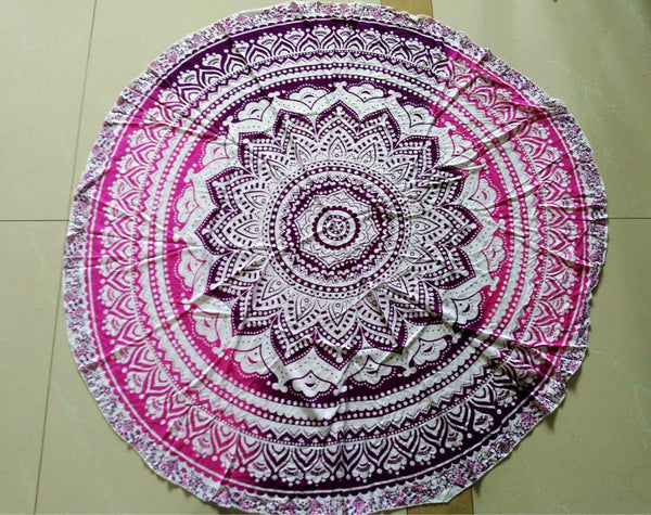 Mandala Print Summer Towel Mat
